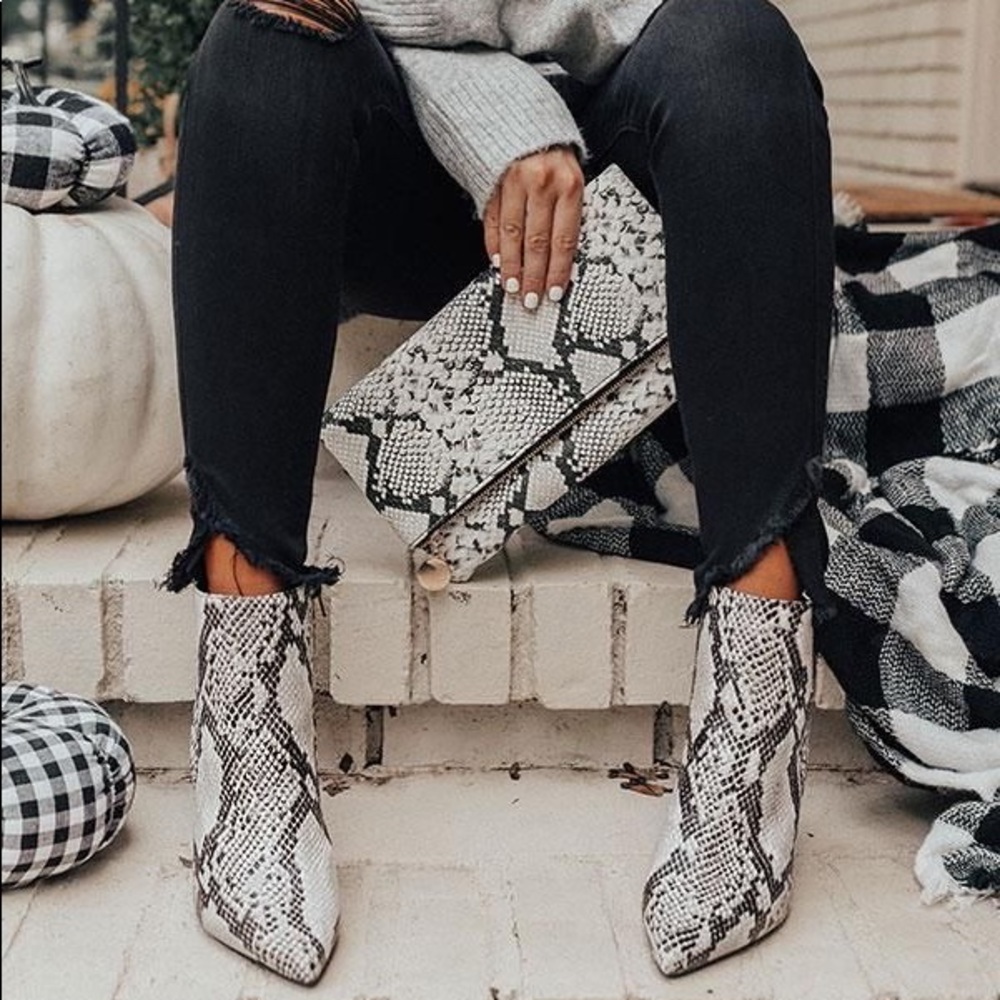 Marc Fisher Snake Skin Boots